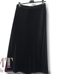 Juodas plisuotas sijonas H&M, L dydis